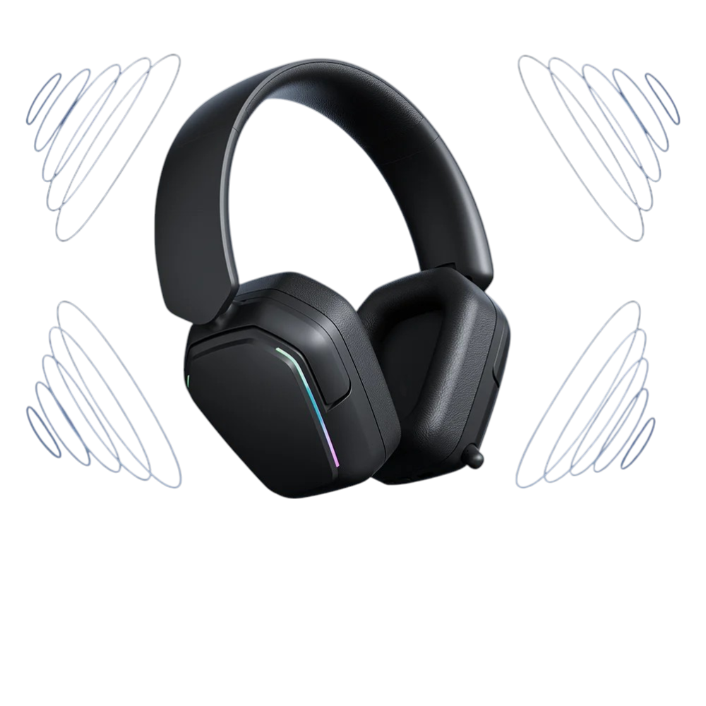 RK ROYAL KLUDGE HG101 Tri-mode Headphones with Foldable Microphone