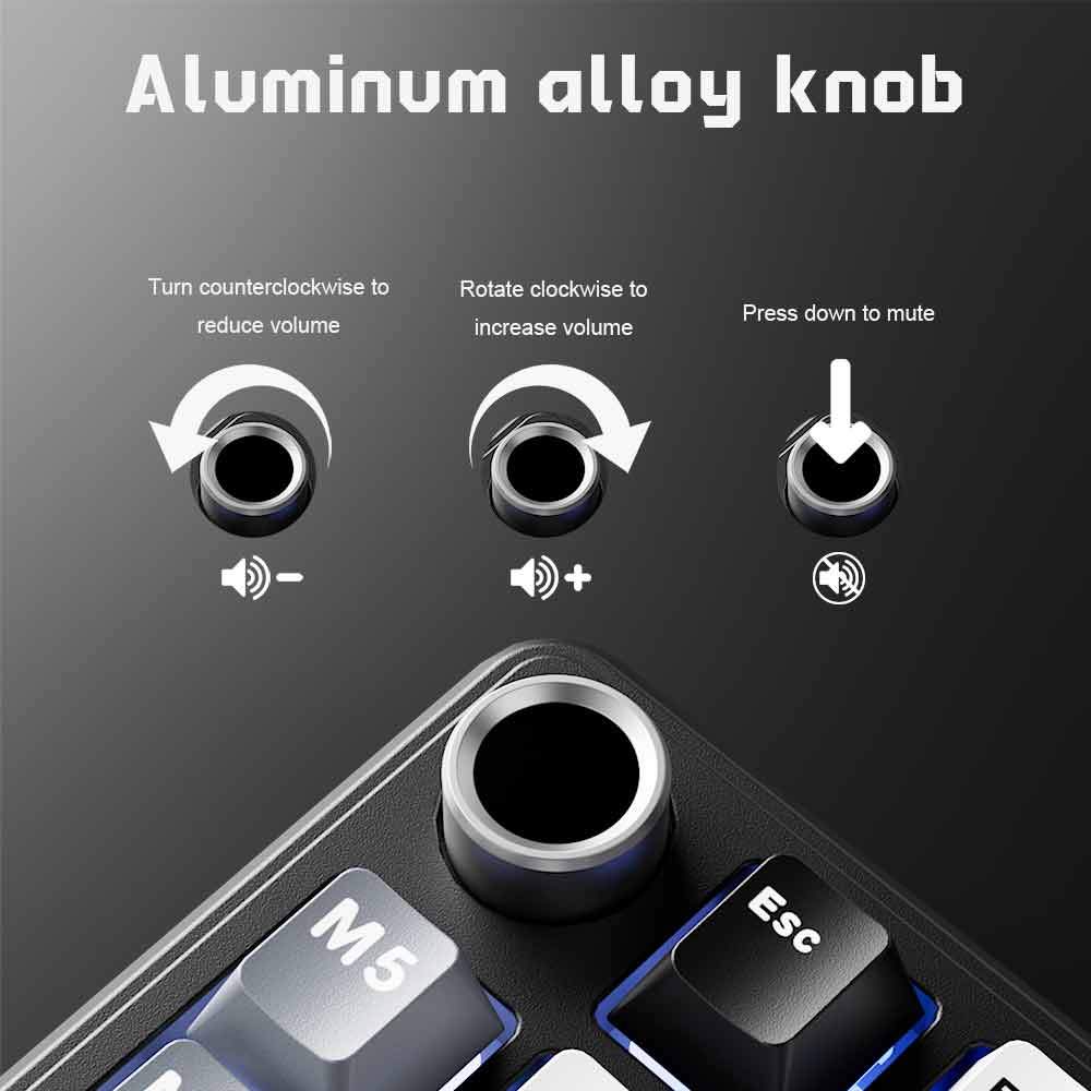 ROYAL KLUDGE RK L75 Hot Swappable Tri Mode Mechanical Gaming Keyboard