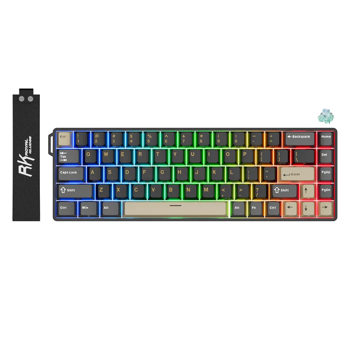 Royal Kludge RK68 HE Wired RGB Hot-Swappable Mechanical Keyboard
