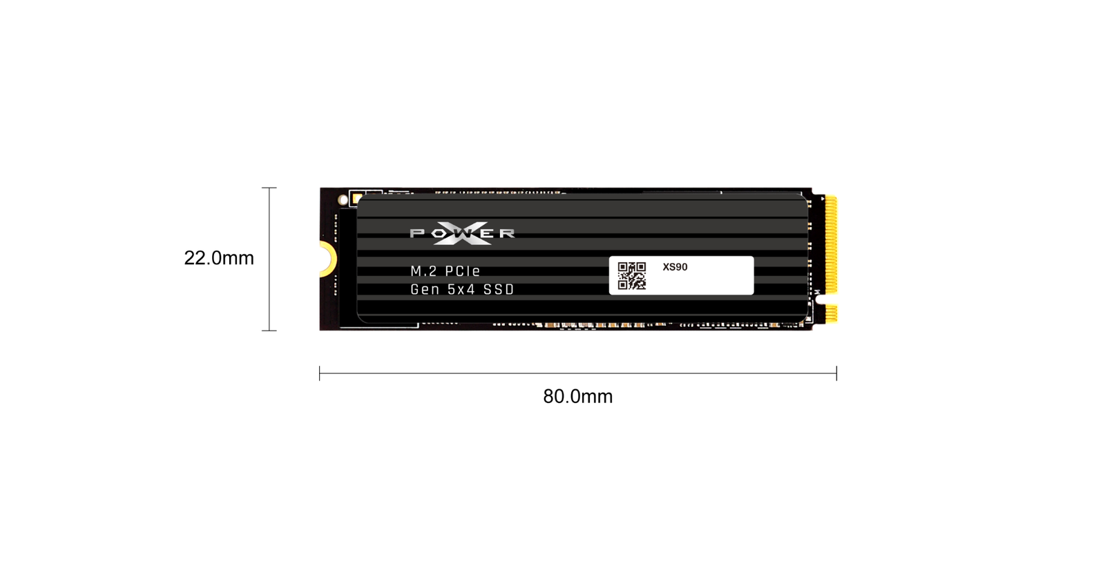 Silicon Power XS90 2TB PCIe Gen5 x4 M.2 NVMe DRAM LPDDR4 SSD