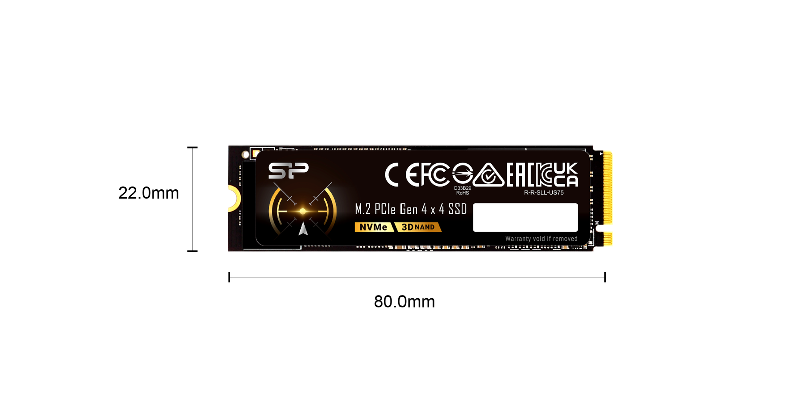 Silicon Power US75 PCIe Gen4 x4 NVMe™ 1TB/ 2TB SSD