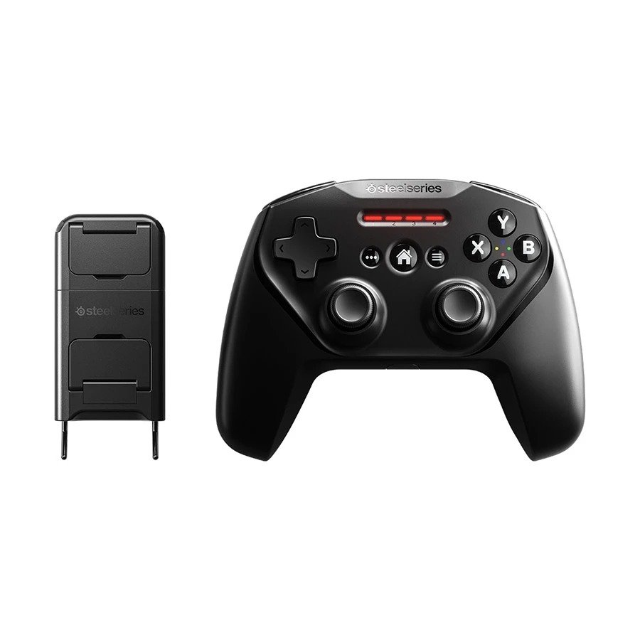 Steelseries Nimbus+ Wireless Black Gaming Controller for Apple Device with Mobile Phone Holder #69089