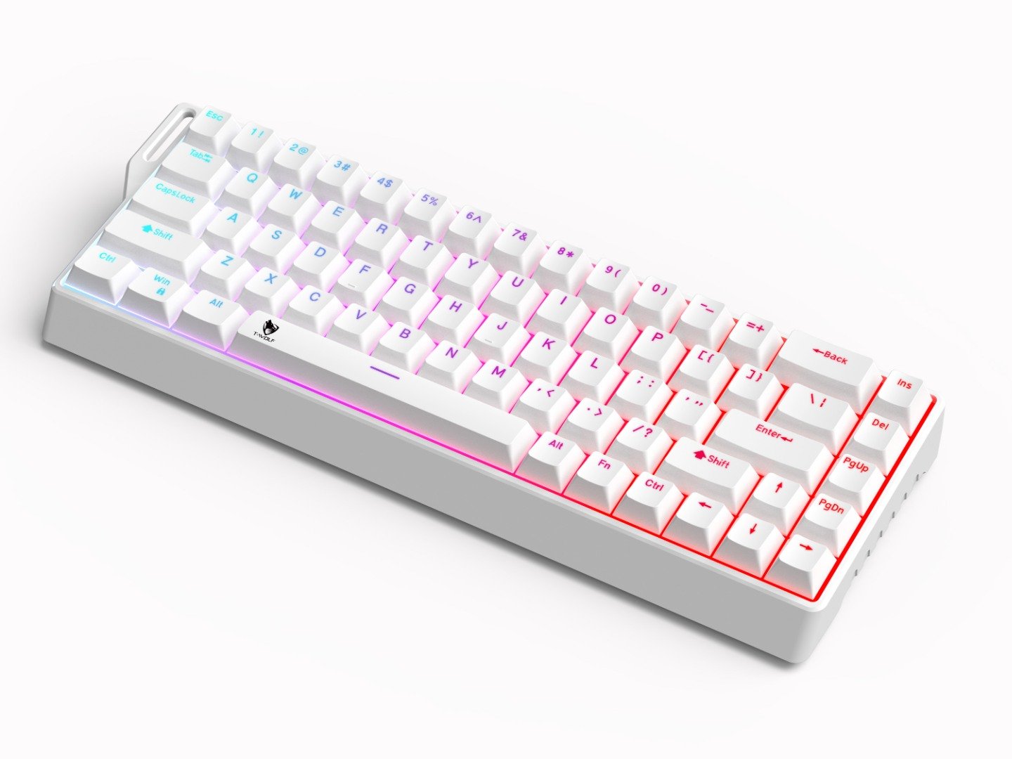 T-Wolf K68 Tri-Mode RGB Shine-through Mechanical Keyboard