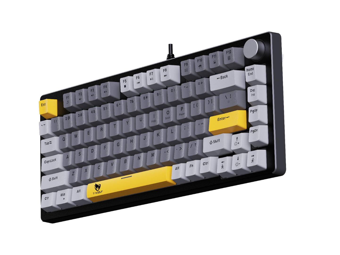 T-Wolf ZK82 RGB Wired 75% Mechanical Keyboard