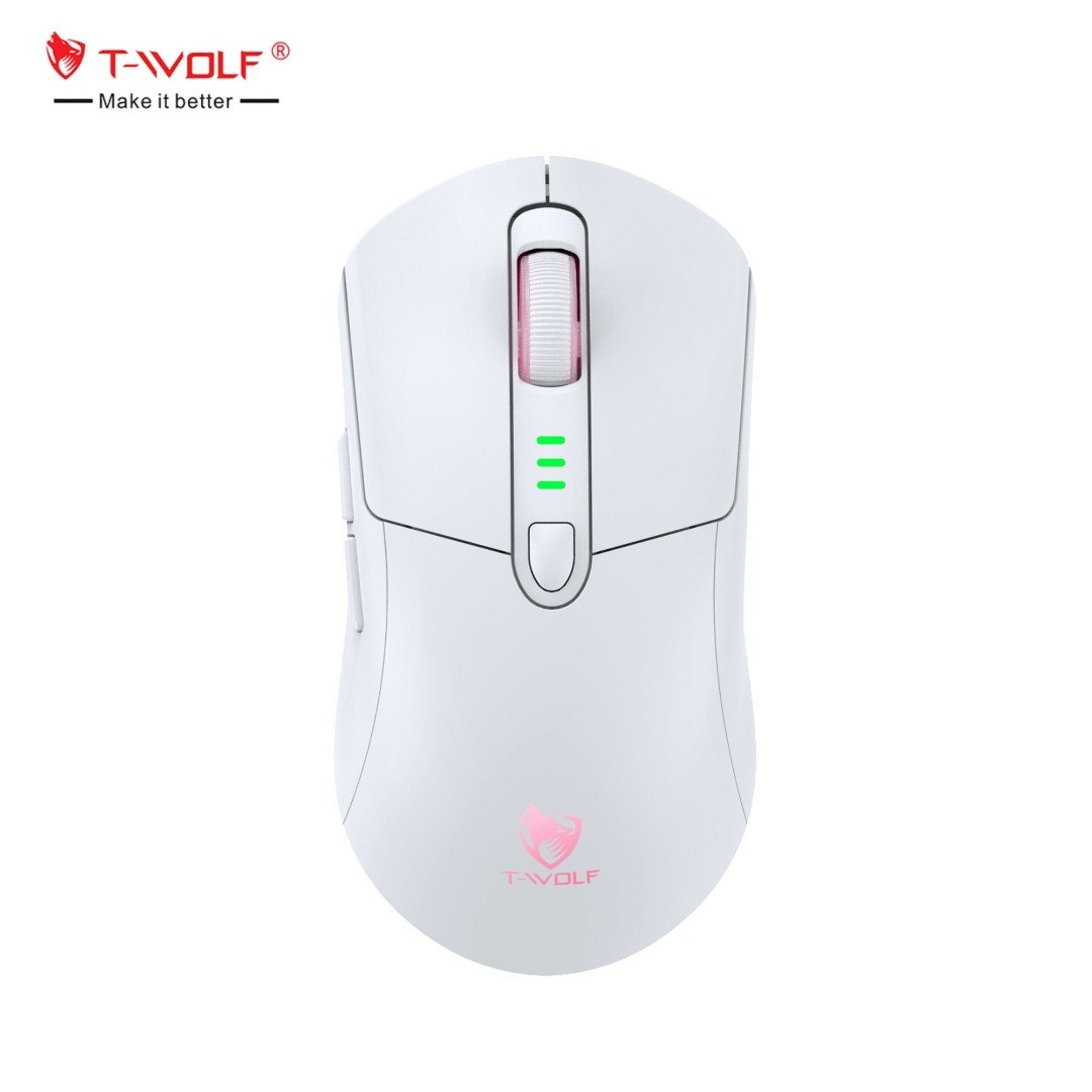 T-WOLF X5 Tri-Mode Wireless Gamer Mouse With RGB Backlit