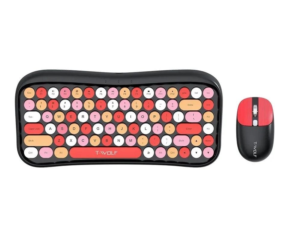 T-Wolf TF660 Wireless Keyboard Mouse Combo