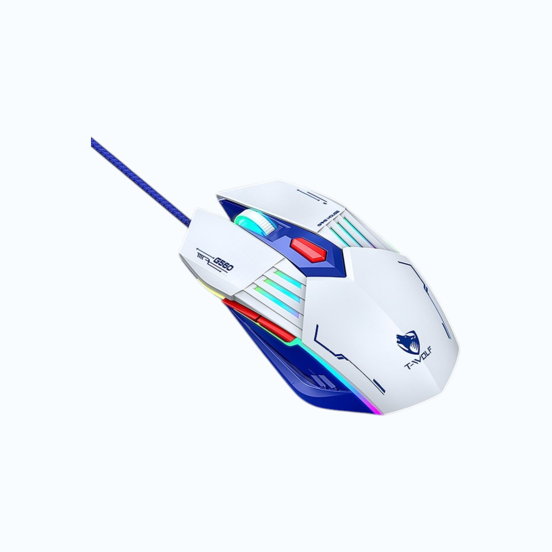 T-WOLF G560 6-Button Light Wired Gaming Mouse