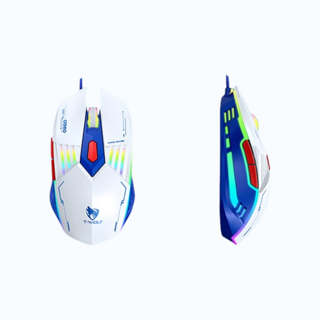 T-WOLF G560 6-Button Light Wired Gaming Mouse