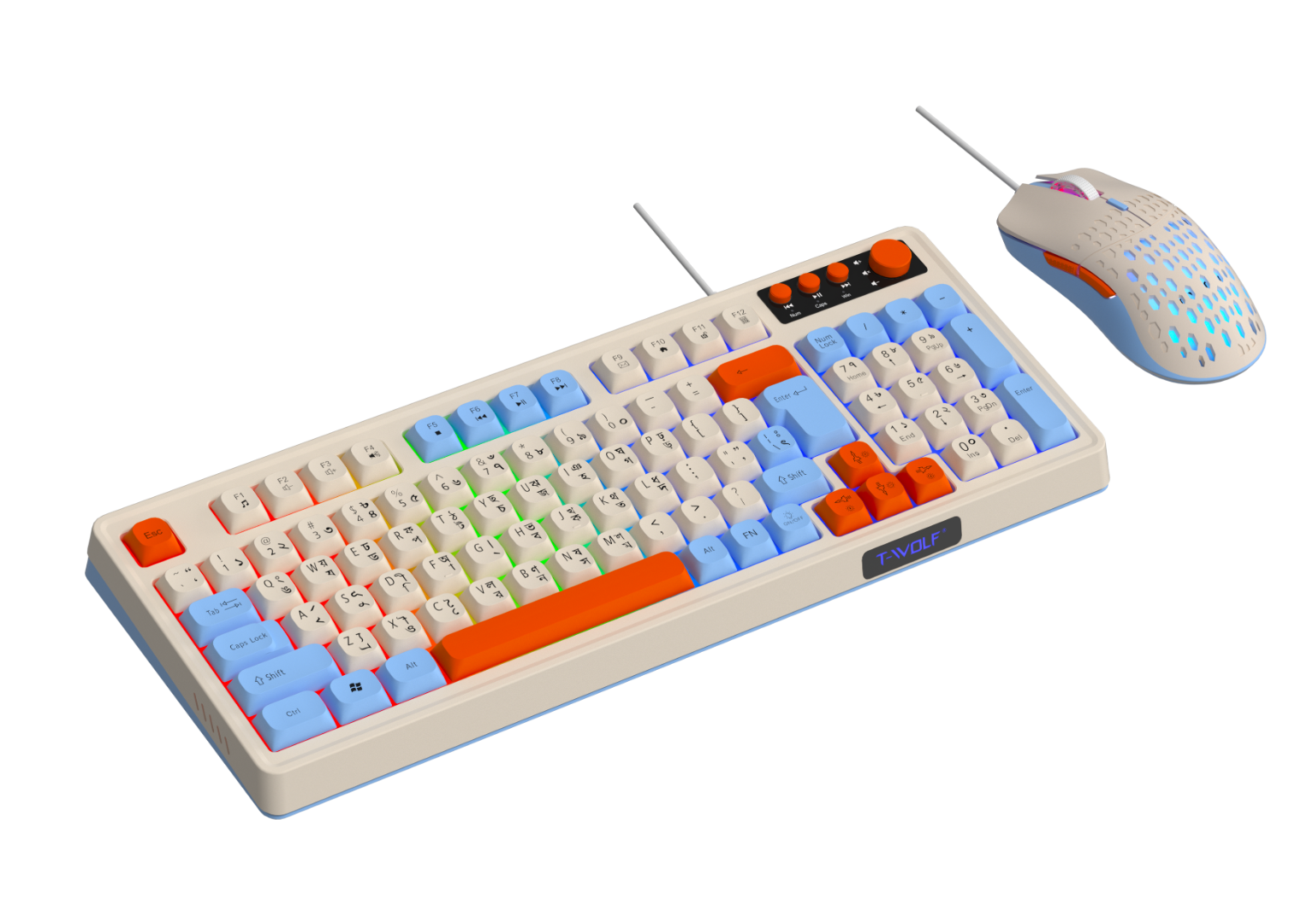 T-wolf TF100 Gaming Keyboard and mouse combo