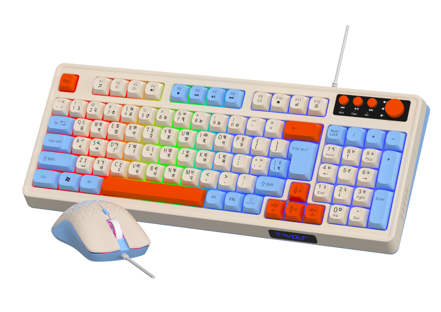 T-wolf TF100 Gaming Keyboard and mouse combo