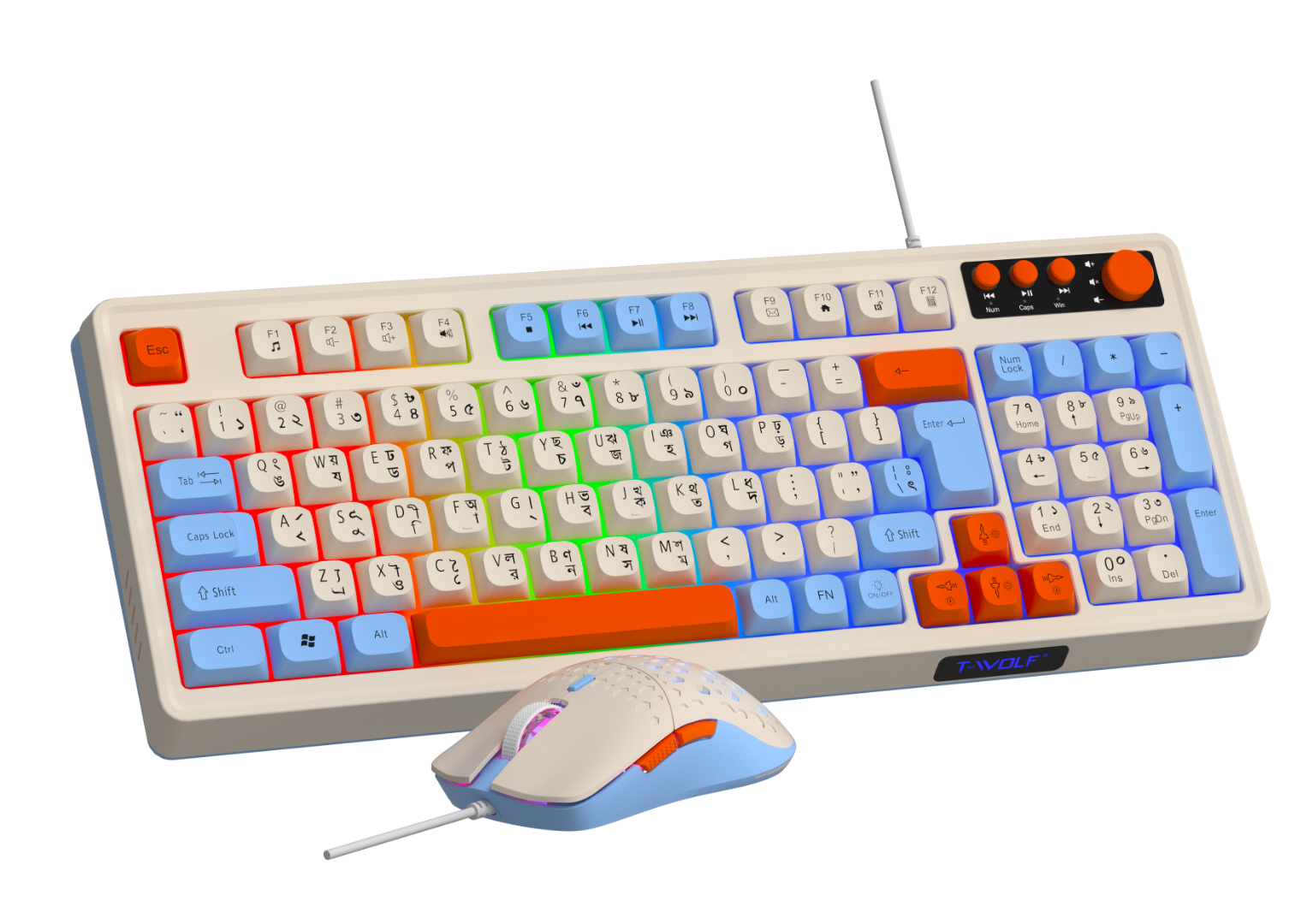 T-wolf TF100 Gaming Keyboard and mouse combo