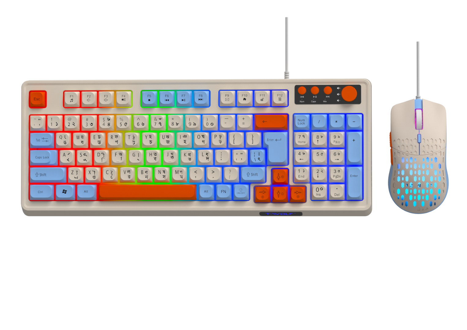 T-wolf TF100 Gaming Keyboard and mouse combo