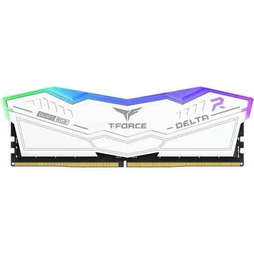 TEAM T-FORCE DELTA RGB 16GB 8000MHz DDR5 Gaming RAM White