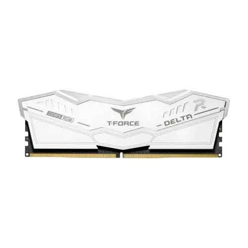 TEAM T-FORCE DELTA RGB 16GB 8000MHz DDR5 Gaming RAM White