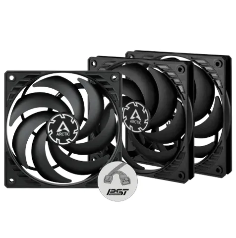 Arctic P12 Slim PWM PST 120 mm 3 Pack Casing Fan