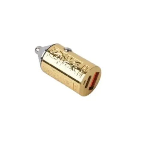 Hoco DZ22 30W Metal Dual Port Mini Car Charger