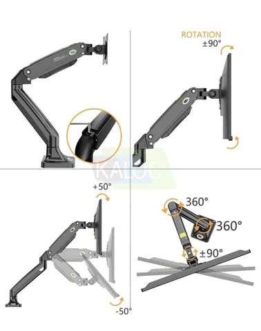 Kaloc DS110/B 17-33 Inch Single Monitor Arm