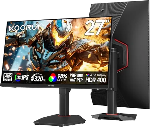 Koorui G2721E 27-Inch IPS QHD 320Hz Gaming Monitor