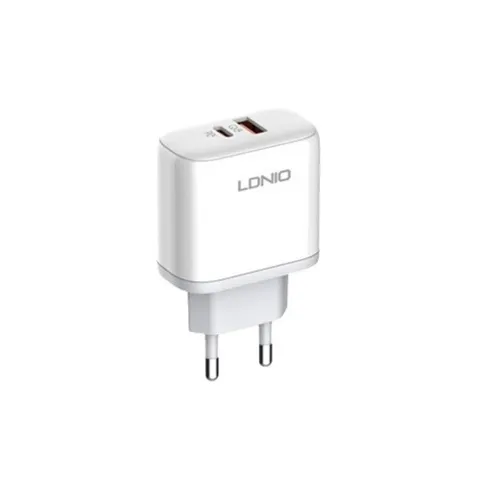 LDNIO A2526C 45W Dual USB QC4.0 Super Fast White Charger