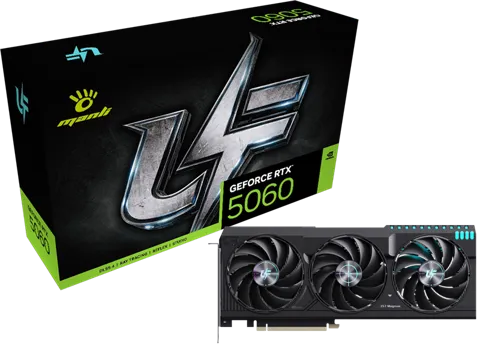 Manli UF GeForce RTX 5060 8GB GDDR7 Triple Fan Graphics Card