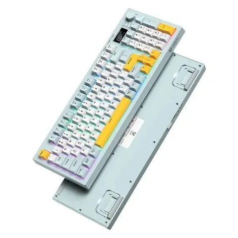 ONIKUMA G80 94 Keys Tri-Mode Wireless Membrane Keyboard with LCD Screen & Multifunction Knob