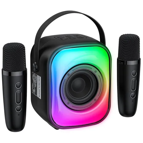 ONIKUMA L7 Portable Wireless Mini Karaoke Sound with dual Microphone Pairing BT Speaker
