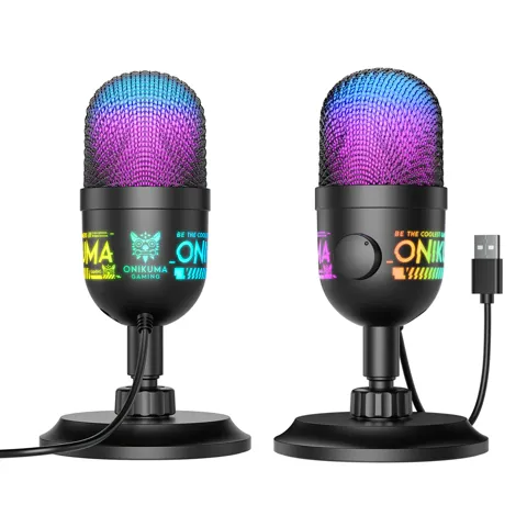 ONIKUMA M930 Studio RGB Microphone with smart monitoring system