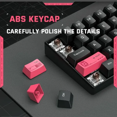 ONIKUMA G55 61 Keys RGB Colorful Lighting Wired Gaming Mechanical Keyboard – Brown Switch