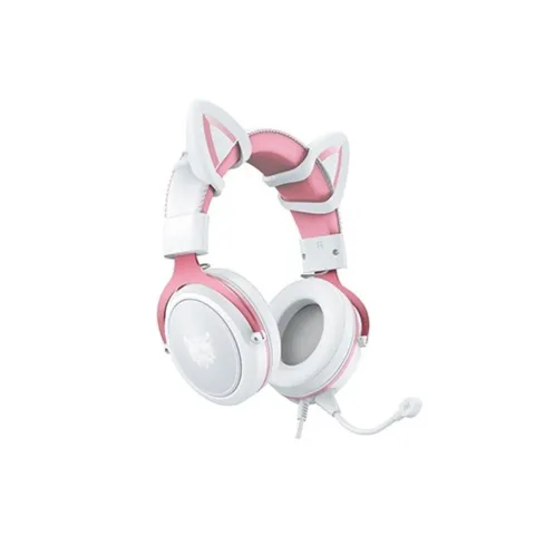ONIKUMA X10 Pink Cat Ears Stereo Noise Cancellation Gaming Headset