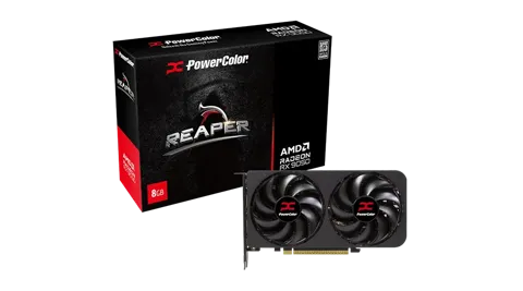 PowerColor Reaper AMD Radeon™ RX 9050 8GB GDDR6 Graphics Card