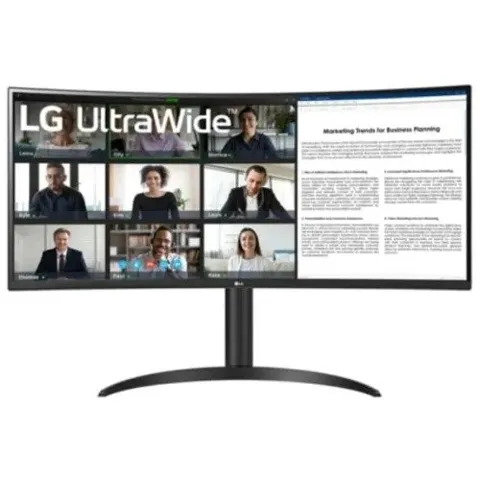 LG 34WR55QK-B 34" WQHD 100Hz UltraWide Curved Monitor