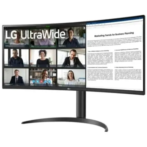 LG 34WR55QK-B 34" WQHD 100Hz UltraWide Curved Monitor