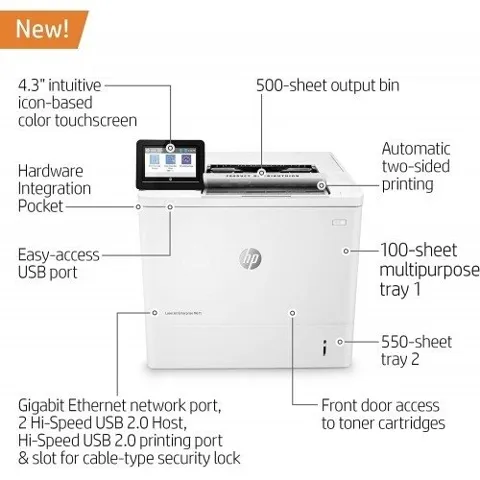 HP LaserJet Enterprise M611dn Single Function Mono Printer