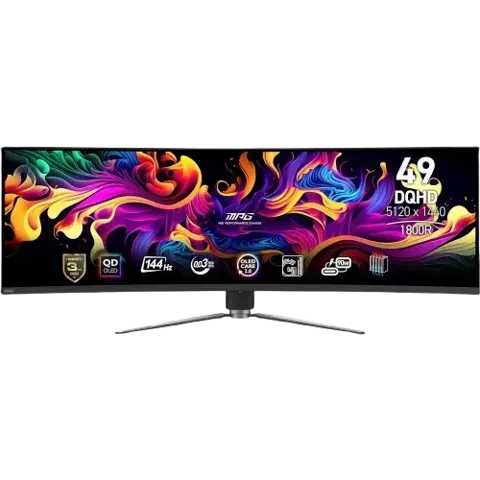 MSI MPG 491CQP QD-OLED 49" DQHD 144Hz Curved Gaming Monitor