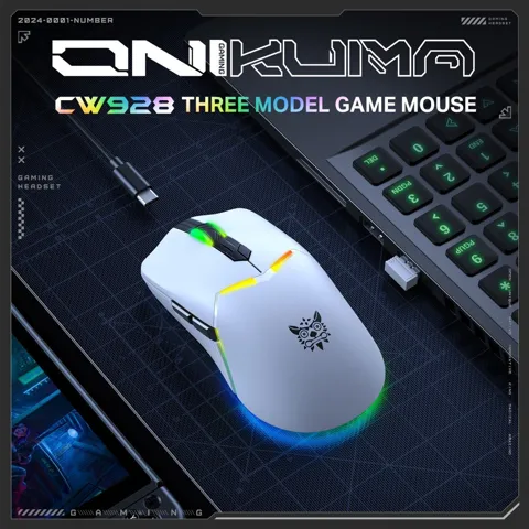 ONIKUMA CW928 Tri-Mode 2.4Ghz Gaming Mouse