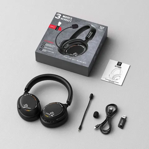 ONIKUMA GT886 2.4G Wireless BT Headset with Noise Cancelling Mic for Gaming