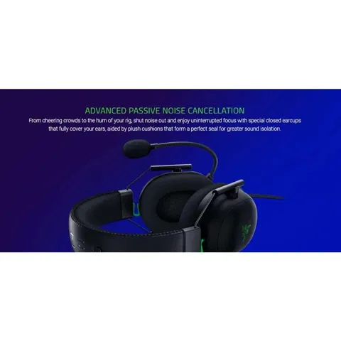 Razer BlackShark V2 Black Wired Gaming Headphone With USB Sound Card