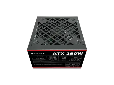 T-wolf ATX 350W Power Supply with power cable