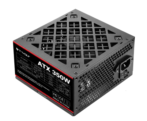 T-wolf ATX 350W Power Supply with power cable