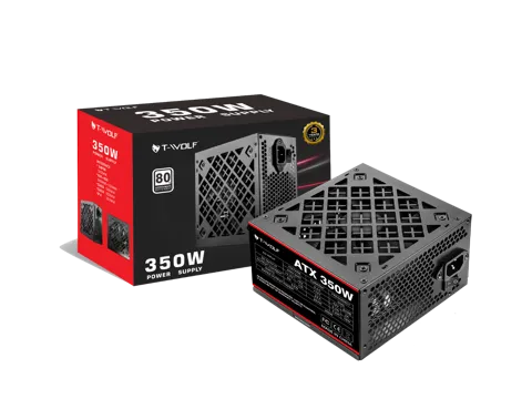 T-wolf ATX 350W Power Supply with power cable