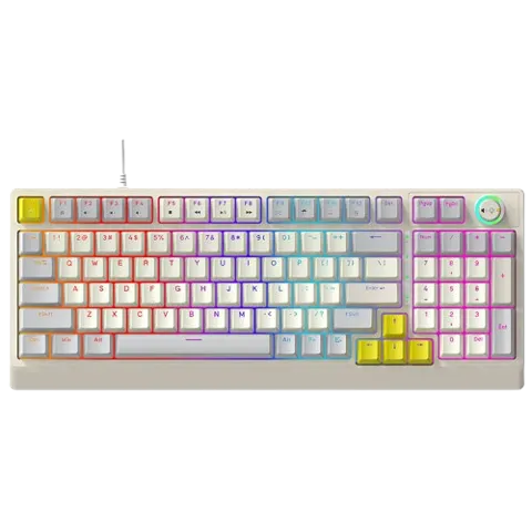 T-Wolf T50 Hotswappble Wired RGB Mechanical Gaming Keyboard